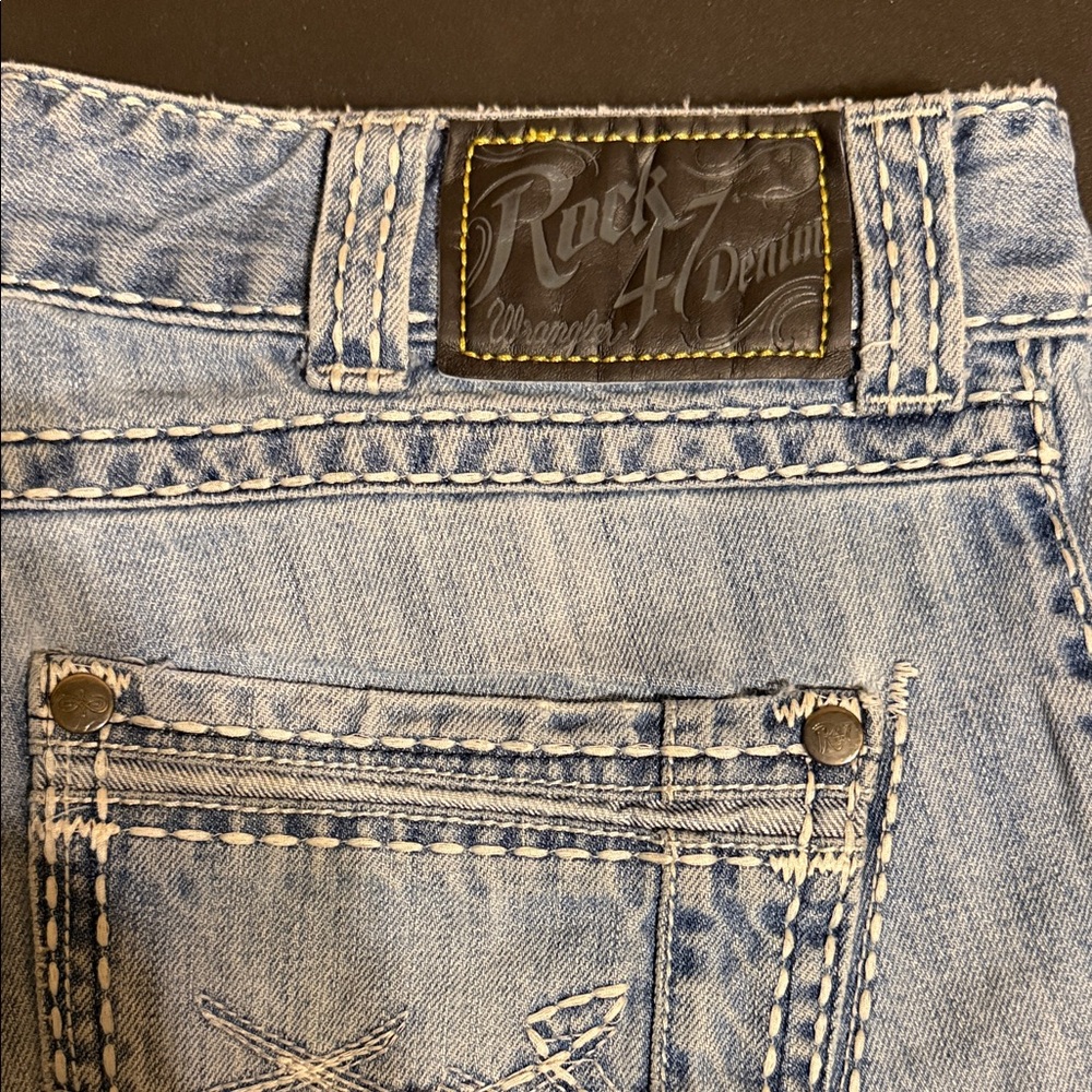 Rock 47 Men's Light Blue Bootcut Jeans